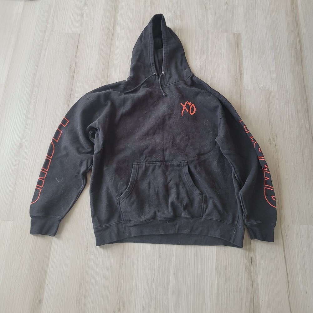 Oversized black hoodie from the weeknd starboy tour